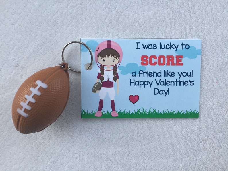 Printable Sports kids class valentine, both genders, digital download, DIY, baseball, soccer, football, basketball image 6