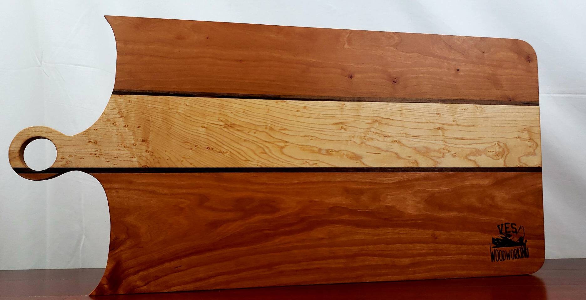 Unique Wood Charcuterie Board With Handle / Party Tray/ Etsy