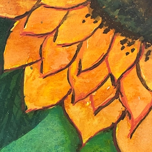 ATC ACEO Watercolor Mixed Media ORIGINAL Artist Trading Card - Free Shipping!!