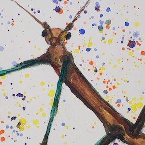 ATC ACEO Watercolor Mixed Media ORIGINAL Artist Trading Card - Free Shipping!!