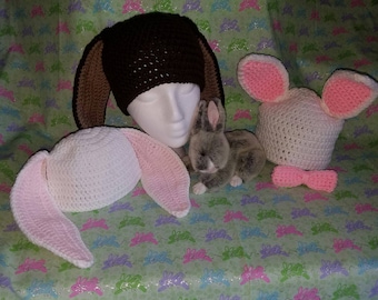 Bunny Hüte gehäkelt ** bereit, Schiff **