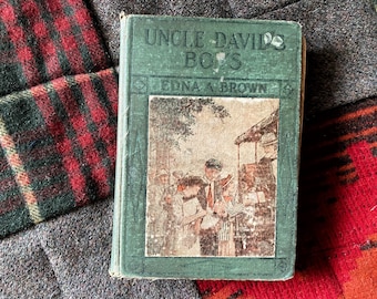 Vintage 1913 Uncle David’s Boys By Edna A. Brown Hardcover Book