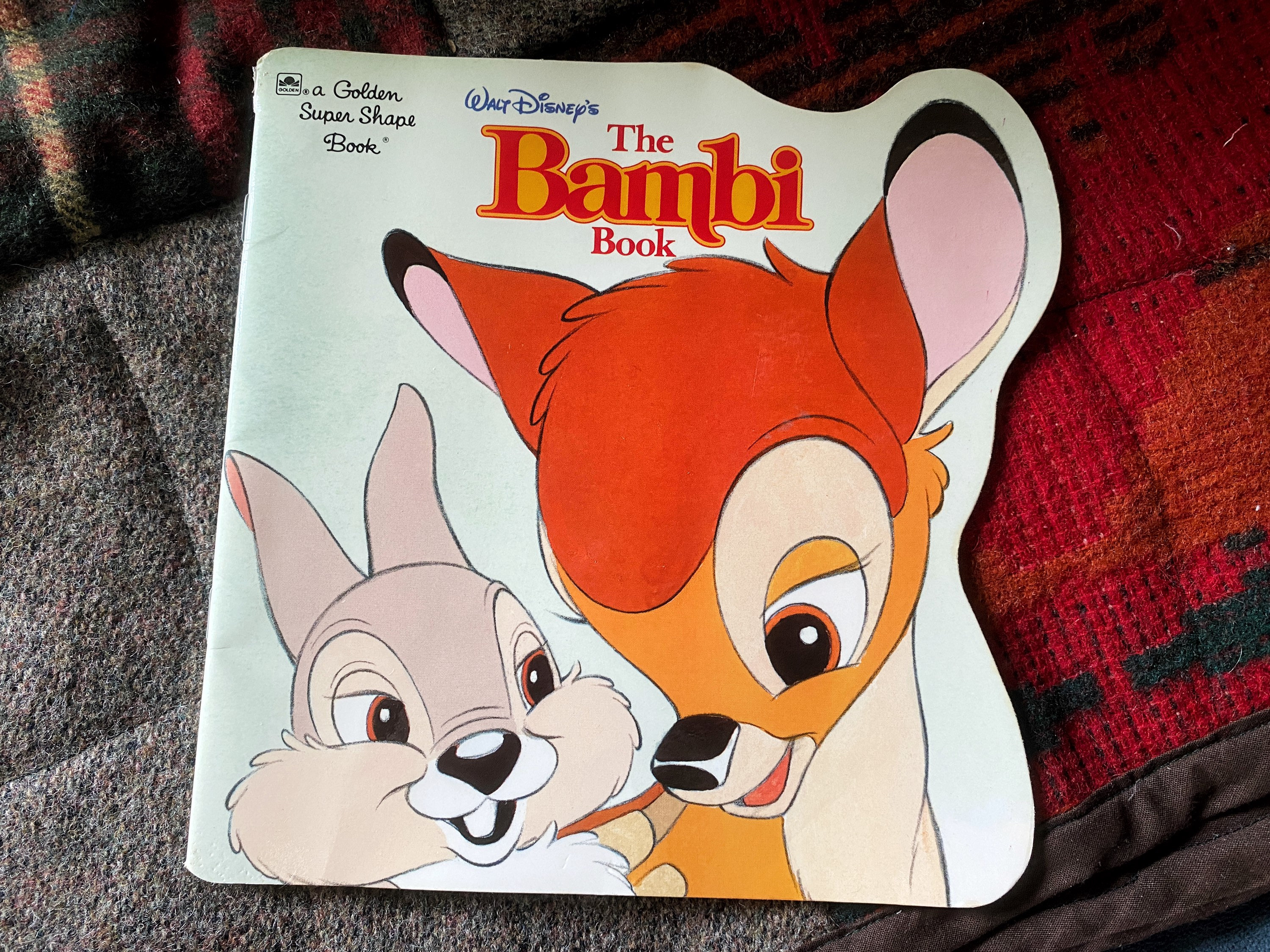 Walt Disney's the Bambi Book A Golden Super Shape 1987
