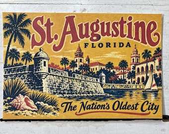 St. Augustine, Florida The Nation’s Oldest City Travel Postcard