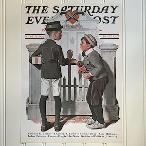 The Rivals Norman Rockwell Print Vintage The Saturday Evening Post Cover Picture September 9 1922