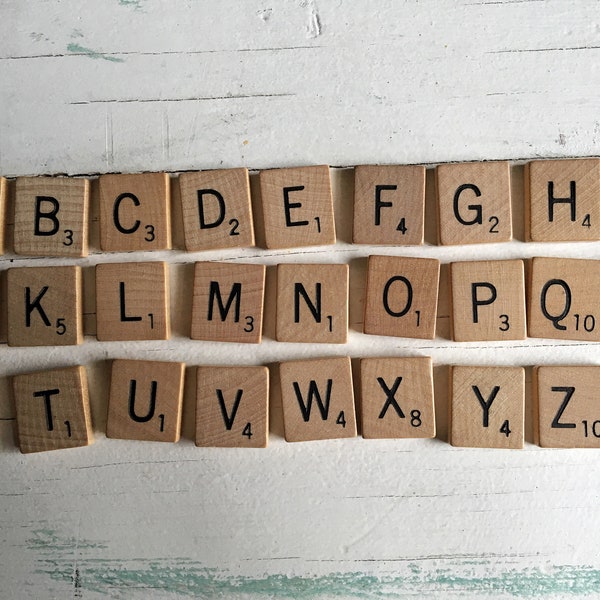 Scrabble Tiles Vintage - Type 4