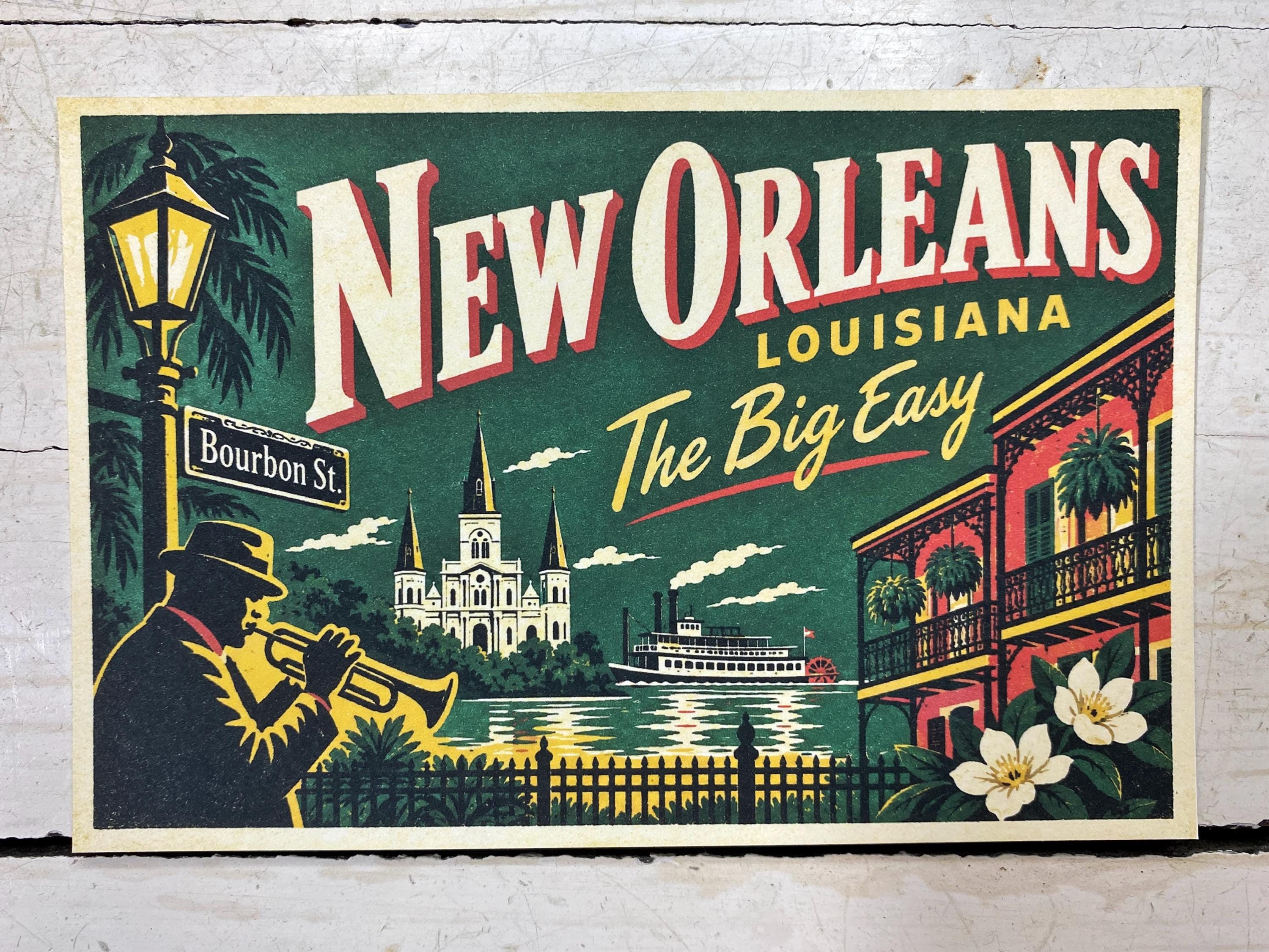 Bourbon Street Postcard - Etsy