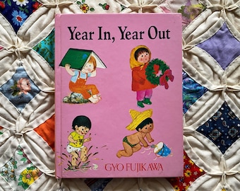Year In Year Out Board Book By Gyo Fujikawa 1981 Vintage Childrens Picture