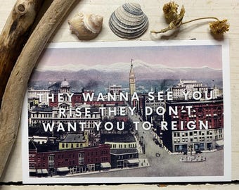 Print They Wanna See You Rise They Don’t Want You to Reign Customizable City Picture Art