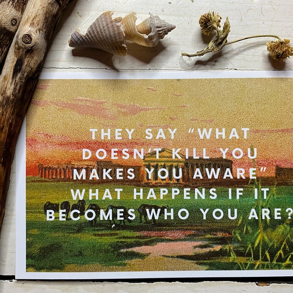 Print They Say What Doesn’t Kill You Makes You Aware Customizable Ancient Greek Picture Art