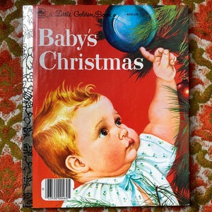 Baby’s Christmas Little Golden Book Childrens Vintage