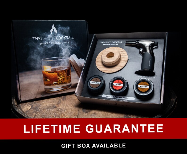 Cocktail Smoker Top Gift Pack Smoke Stack Lifetime Etsy