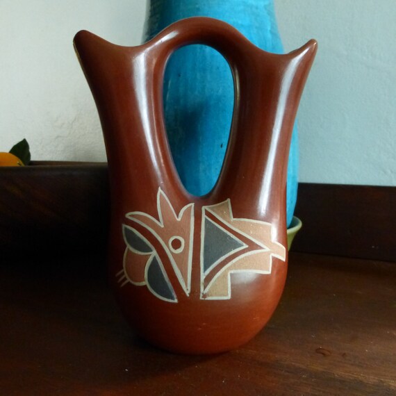 Santa Clara Pueblo Wedding Vase Native American Pottery Vase Etsy