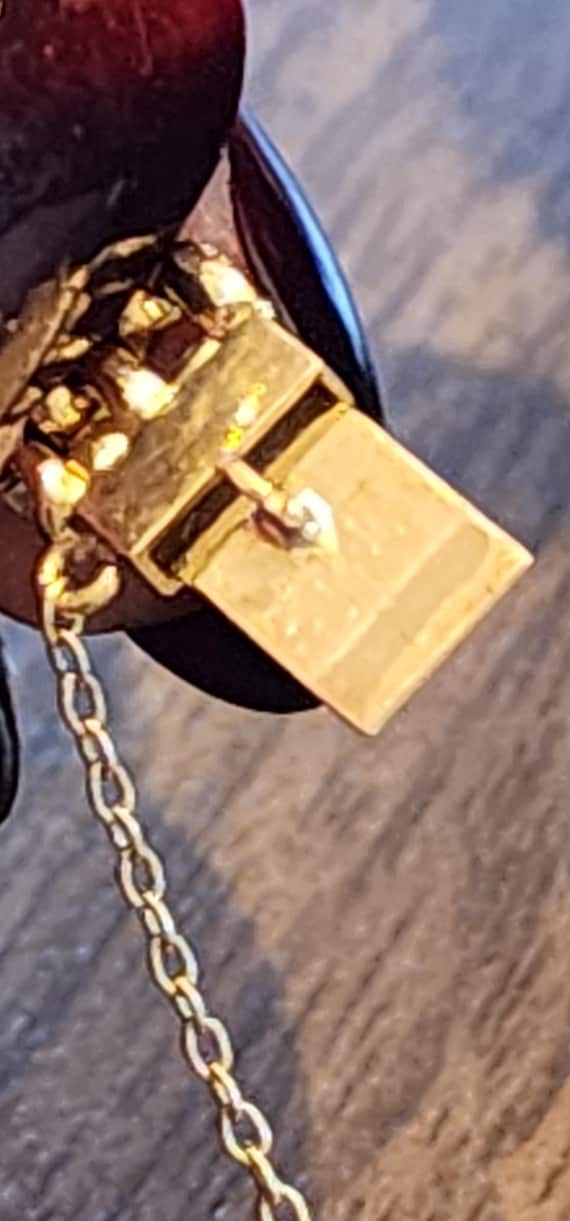 Vintage solid 18k 750 Gold Multi Gemstone Bracele… - image 4