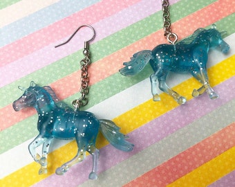 Blue Unicorn Earrings / Decora / Kidcore
