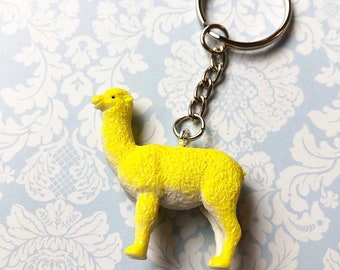 Llama Keychain / Keychain / yellow Llama / toywave / Gifts / Holidays