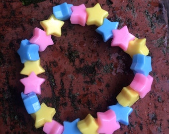 Pansexual Pride Star Bracelet