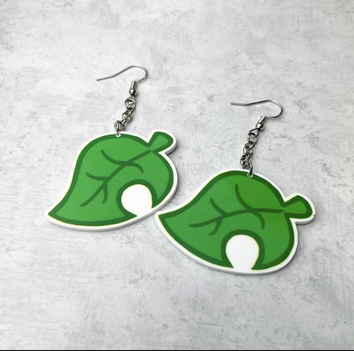 Animal crossing leaf earrings deals