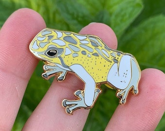 Demigender Pride Frog Pin - 25% to Charity - Queer-Owned Business! - LGBTQ2SIA+ - LGBTQ - Subtle Pride Flag Hard Enamel Pin