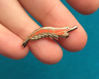 Tiny Krill Pin! 25% to Charity - Mini Hard Enamel Pin