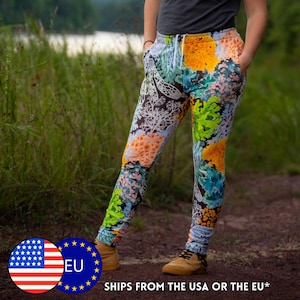 Pantaloni da jogging in lichene (XS-3XL) - Pantaloni in lichene in poliestere riciclato! - Stili da donna e da uomo - Super morbidi e comodi - Abbigliamento da casa, da strada, da allenamento