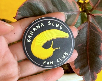 Banana Slug Fan Club Sticker (Vinyl) - FREE SHIPPING