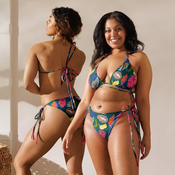 Nudibranchs String Bikini Set XXS 6XL Made From Recycled Polyester Super Soft Plus Size FREE SHIPPING Etsy