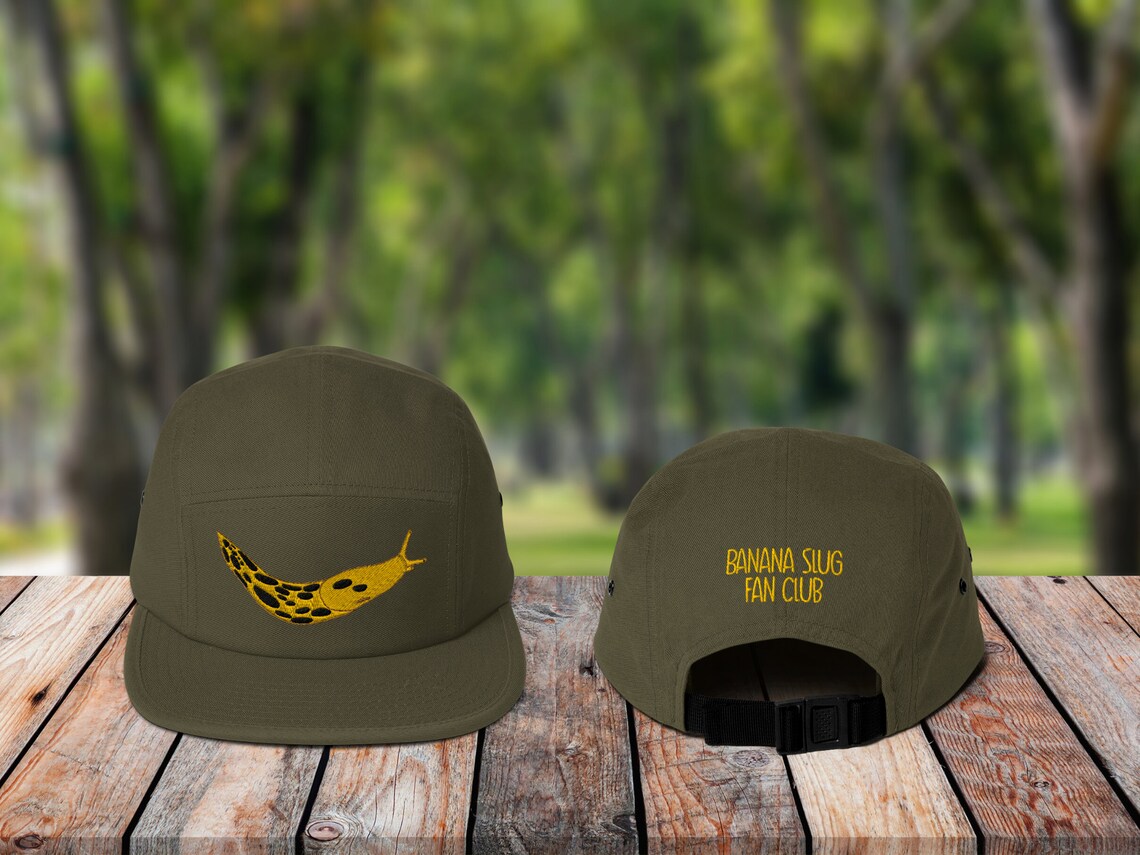Banana Slug Hat 5Panel Cap Banana Slug Fan Club Print On Etsy
