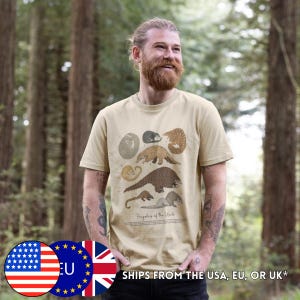Eco Pangolin Cotton T-Shirt (XS-5XL) - Eco Friendly - Sustainable Organic Cotton - Pangolins of the World