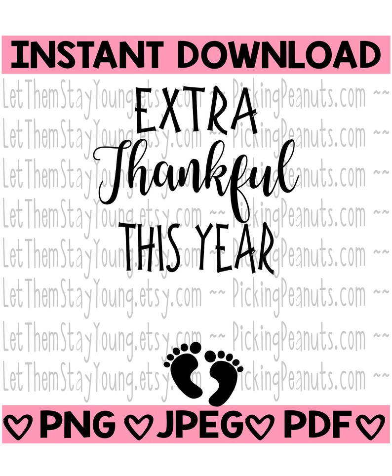 Thanksgiving Pregnancy Announcement Svg Png Jpg Pdf INSTANT - Etsy