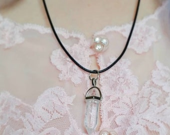 Crystal Necklace / Crystal Pendant Necklace / Crystal Jewelry / Healing Stone Necklace
