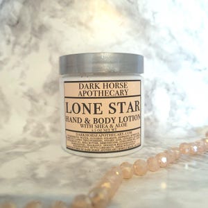 Lone Star | Baccarat Rouge | Hand and Body Lotion | Skin Care For Men | Dark Horse Apothecary