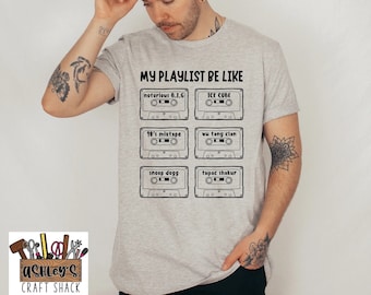 90s Cassette Tape Tee: Retro Hip Hop Music Shirt