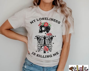 Floral Skeleton Britney Shirt: 90s Throwback Tee