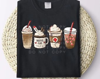 Nurse Coffee T-Shirt: Coffee Fuel, RN Gift
