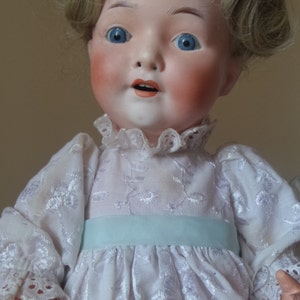 15” Antique Germany Bisque Doll Heubach Kopplesdorf 275 9/0 Kidolene Body #L