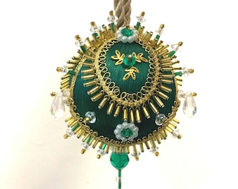 Vienna Waltz - DIY Ornament Kit: 2.5" Satin Ball with Beads, Pins & Trim