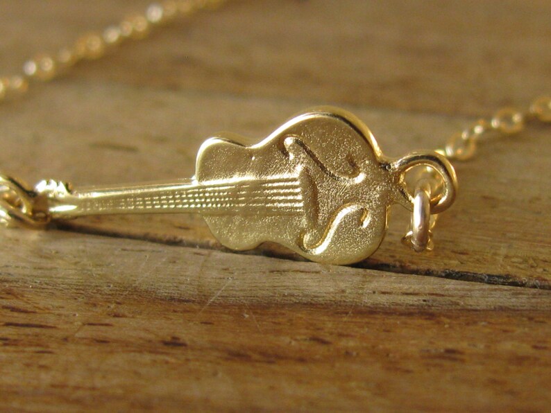 Bridesmaid gift music bracelet gold bracelet graduation gift musical gold bracelet gift for her Guitar bracelet guitar jewelry