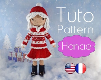 Crochet pattern: Hanae and her Christmas outfit