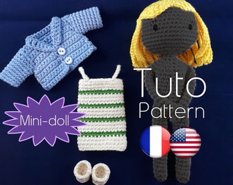 Crochet pattern: spring outfit for Mini-Doll