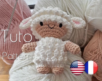 Crochet pattern: very kawaii sheep