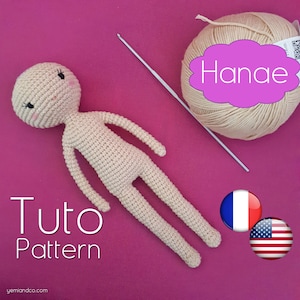 Crochet pattern: basic body for Hanae doll