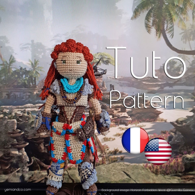 Crochet pattern: Aloy, Nora huntress image 1