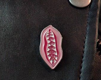 Vagina Dentata Enamel Pin. Feminist Pin. Funny Gift. Gifts for Her. Gifts for Him. Enamel Pin. Feminist Art. Pin. Erotic Art. Lapel Pin.