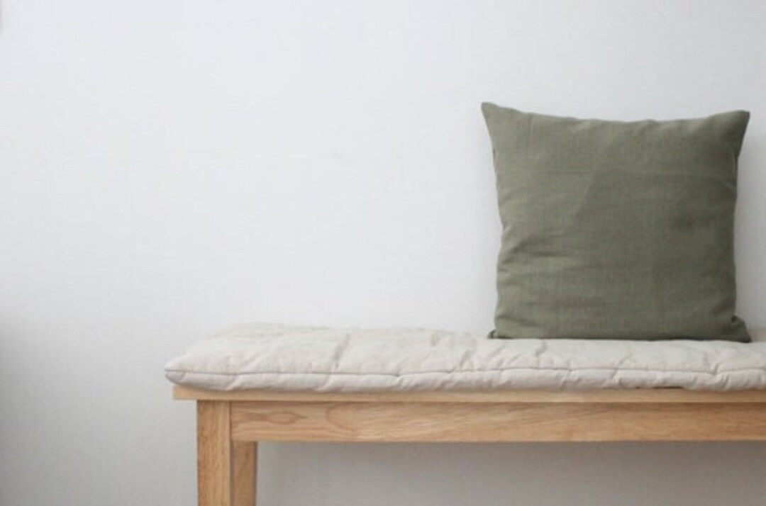 Linen Custom Bench Cushion Etsy