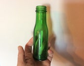 Vintage Green Poison Bottle c1950. chip to base scratches.