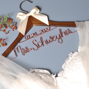 Wedding hanger,bride hanger,Date hanger, Bridal Shower Gift, Personalized Bride Hanger, Personalized Custom Wedding Hanger, dress hanger,