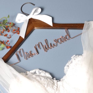 Bride hanger,wedding hanger,Mrs hanger, Bridal Shower Gift, Personalized Bride Hanger, Personalized Custom Wedding Hanger, dress hanger,
