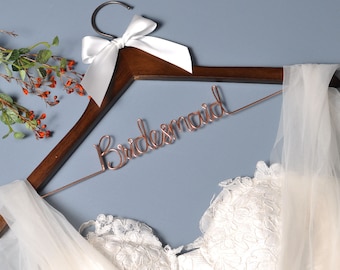 Wedding hanger, Bride Hanger, Personalized Custom Wedding Hanger, dress hanger,bridesmaid hanger, MOH Gift, Mother of the Groom Gift
