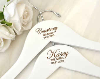 Bridal hanger,Personalized Bridesmaid Hangers,Wedding Hanger ,Wedding Name Hangers,Wooden Engraved Hanger ,Dress hanger